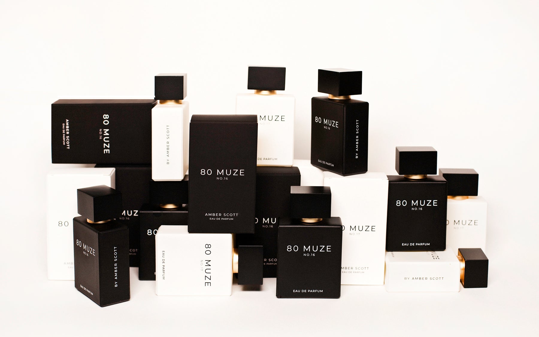 80 muze natural fall 2021 launch fragrance collection. This is Amber Scotts first fragrance product in market. Amber Scott has spent 20+ in the fashion and beauty industry.